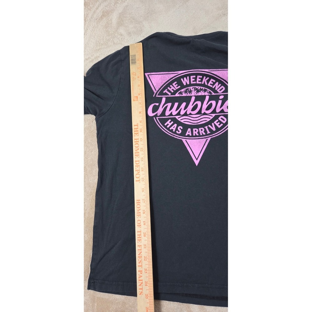Chubbies Shirt Men's Size Medium Color Blue "The Weekend Has Arrived" Tee GOOD - Picture 8 of 8